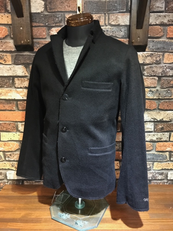 D247 メンズ ジャケット VICTIM ウール ビクティム おしゃれ ブラック 黒 キレイめ 無地 カットオフ / L拍卖