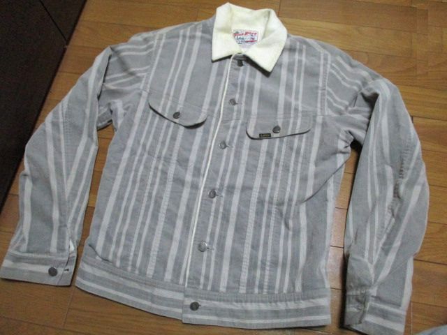 レア! 日本製 Lee surf Rider ジャケット リー サーフライダー ストライプ パイル ヴィンテージ Mサイズ 古い物の為汚れ有り拍卖