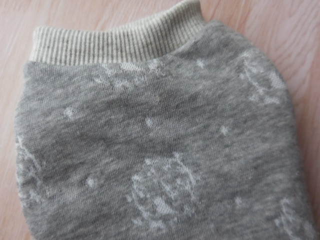 【3S】SALE 小鳥グレー 秋冬キルトニット 小型犬 犬服 ドッグウエア ハンドメイド拍卖