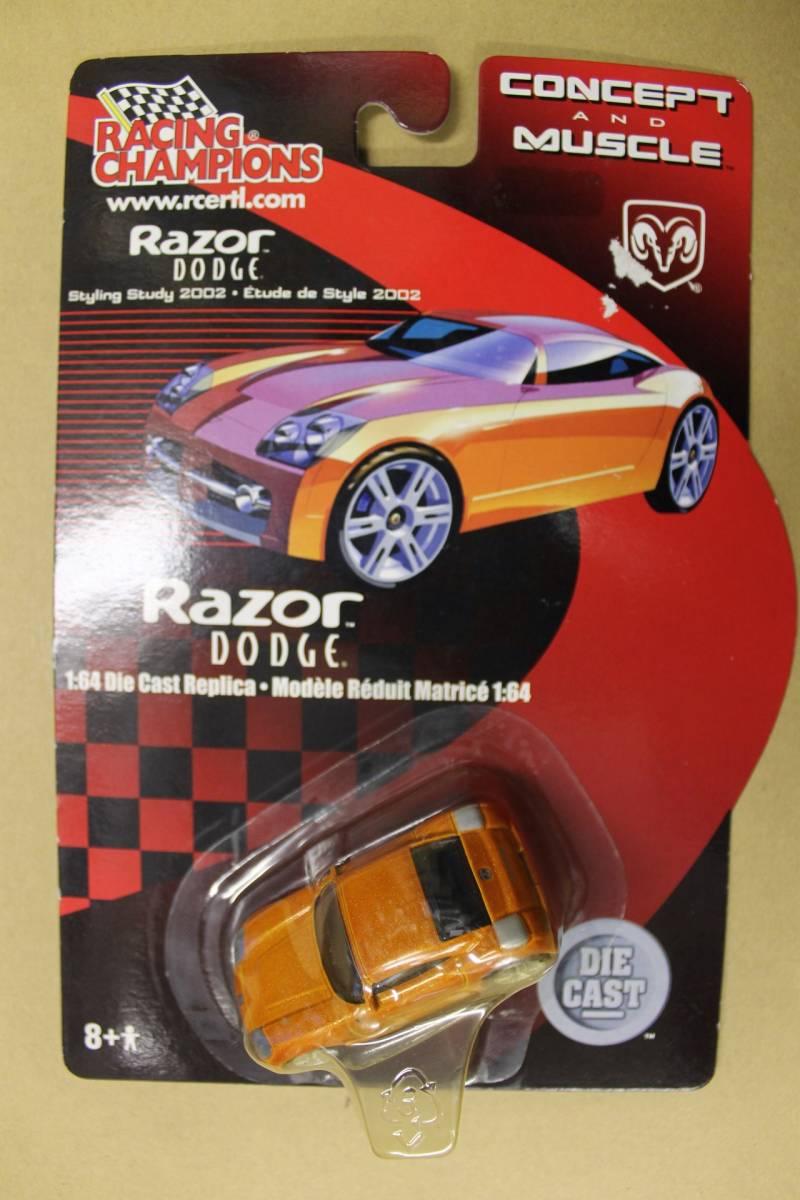 RACING CHAMPIONS DODGE RAZOR ミニカー オレンジ 2002' 新品 未開封 1:64 ダッジ拍卖