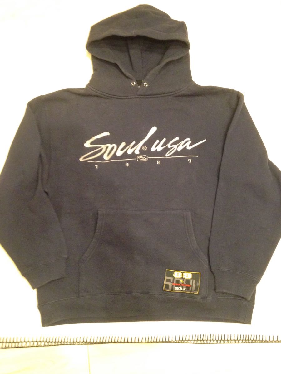 SOUL プルオーバー パーカー Mサイズ ネイビー拍卖