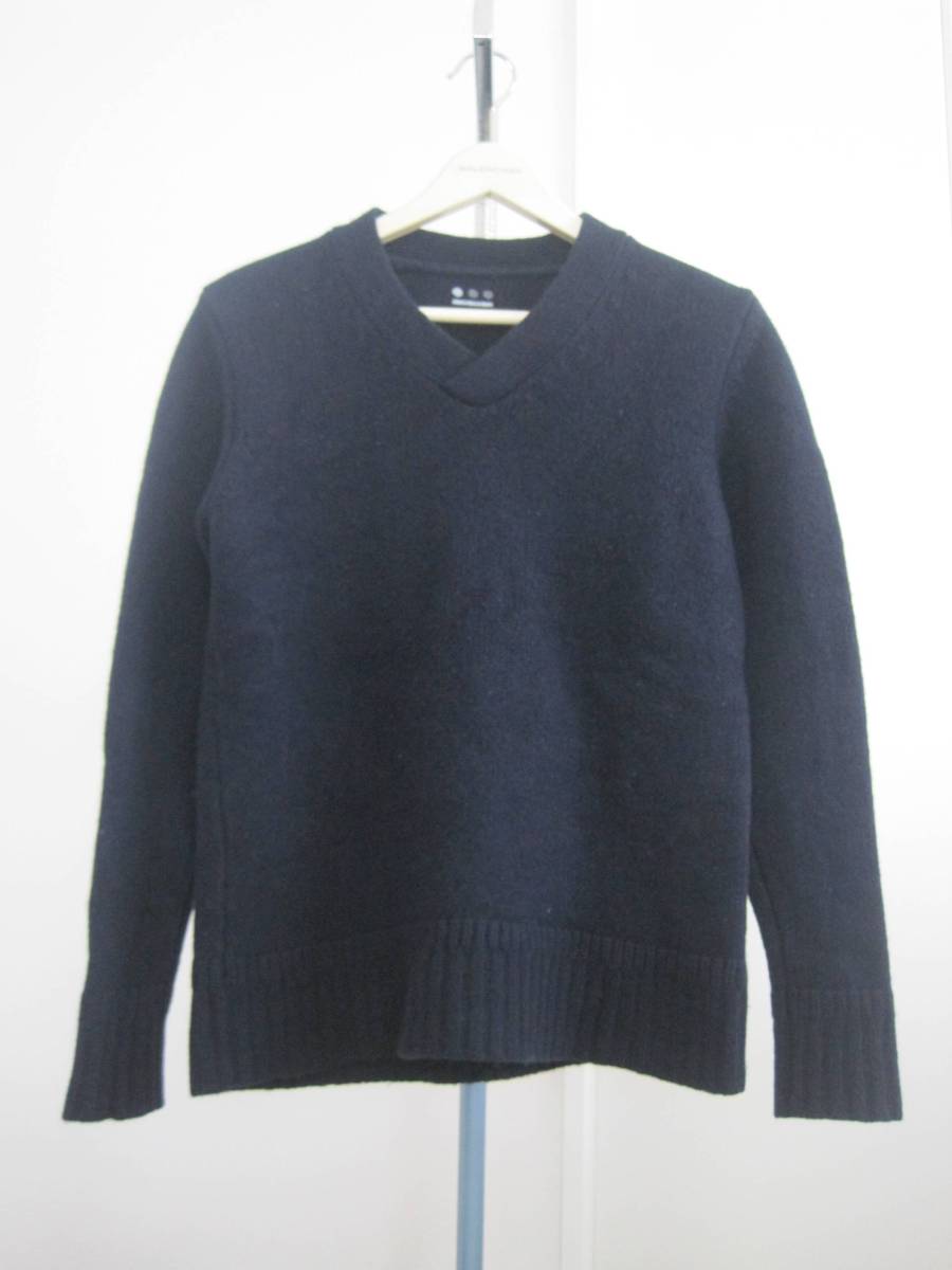three dots スリードッツ カシミア入Vネックニット拍卖