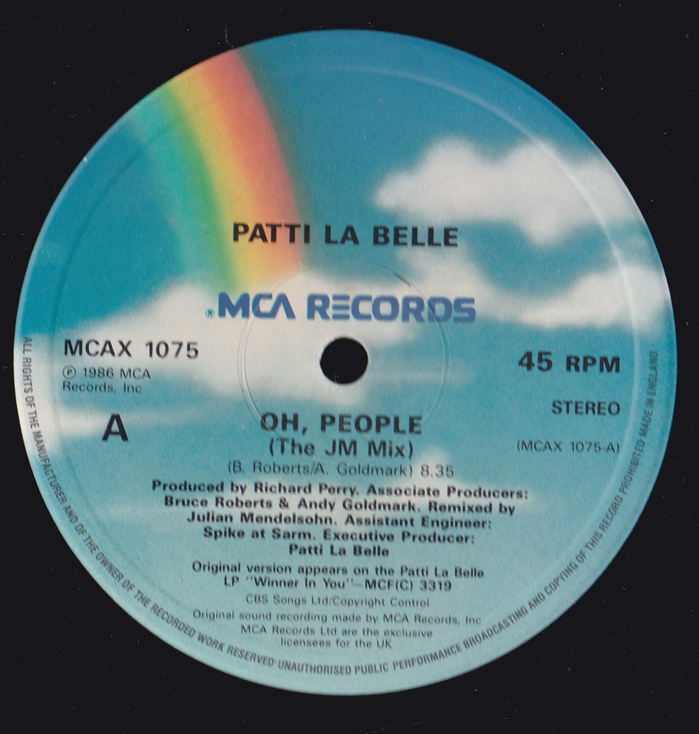 ダンクラ12inch★PATTI LA BELLE / Oh people (The JM remix)★MCA★拍卖