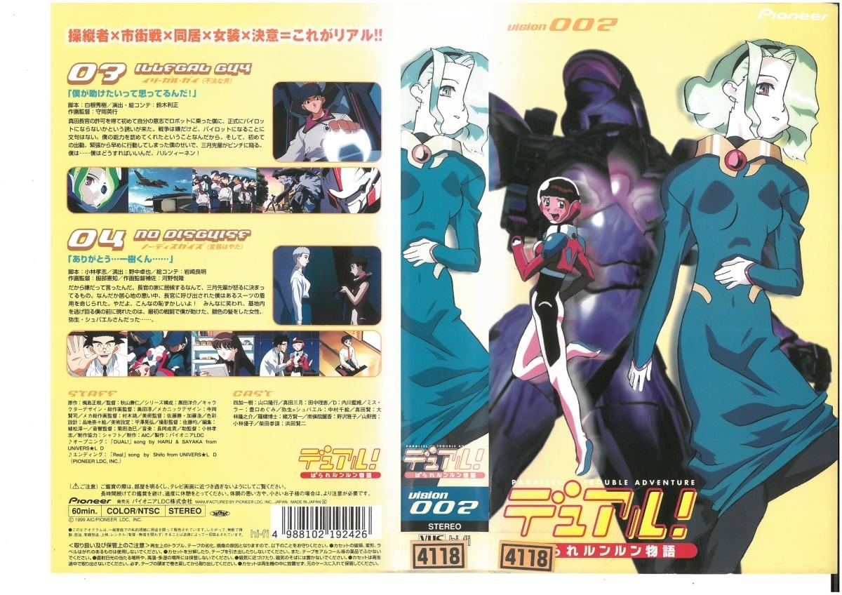 デュアル! ぱられルンルン物語 VISION.002 山口隆行/梶島正樹 VHS拍卖