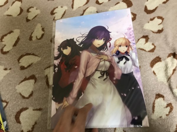 d104クリアファイル FGO Fate/stay night 劇場版 Heaven's Feel 前売り特典 桜 セイバー 凛拍卖