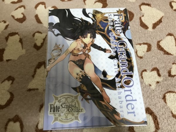 d107クリアファイル Fate/Grand Order FGO セガコラボカフェ限定 アーチャー/イシュタル拍卖