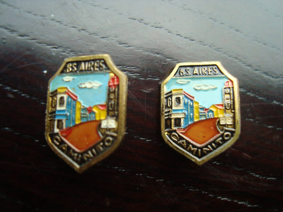 アンティーク レアコレクション ピンバッチ アルゼンチン ブエノスアイリス 2個拍卖