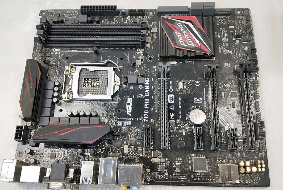【中古パーツ】BIOS確認のみ、ASUS Z170 PRO GAMING マザーボード IOパネル付 LGA1151 ■MB1966拍卖