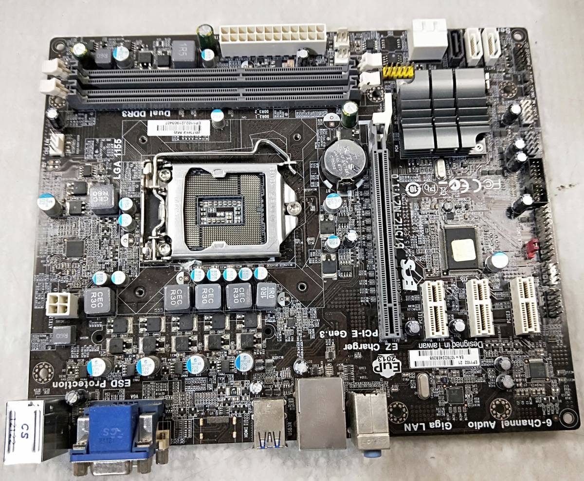 【中古パーツ】BIOS確認のみ、B75H2-M2 V:1.0 マザーボード IOパネル LGA1155 ■MB2000拍卖