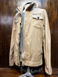 K679 メンズ ブルゾン black by groover grand グルーバーグランド ベージュ ミリタリー ジャケット 薄手 M-65 / L (6)拍卖