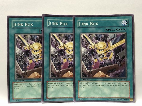 遊戯王 RGBT ジャンクBOX 英語版 1st ノーマル 3枚セット拍卖