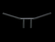 N011715ヘコミ有りドラッグライザーバー4インチ/ブラック拍卖