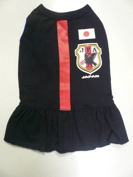 サッカー日本代表★6号★送料無料・ネコポス便★小型犬(M)ワンピース拍卖