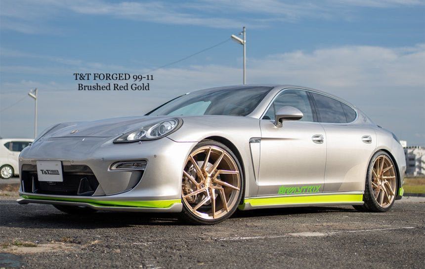 22インチ 4本セット T&T forged 鍛造 ホイール ポルシェ 全車種に対応 パナメーラ カイエン マカン 911 ケイマン等にオーダーで作製 pcd130拍卖