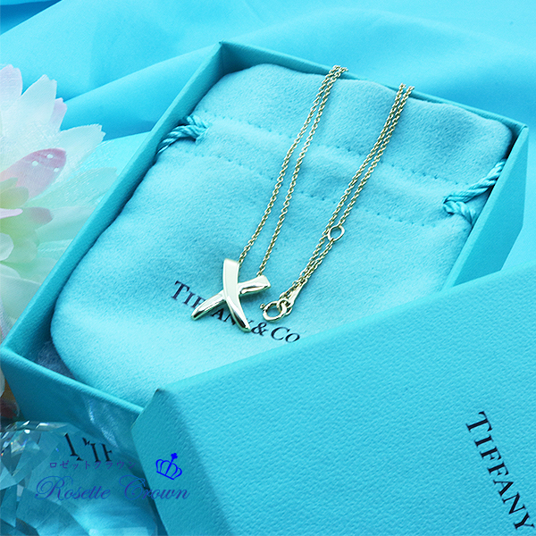 ◆新品◆値下げ交渉 は 質問で◆未使用◆ティファニー◆キスネックレス ゴールド◆拍卖