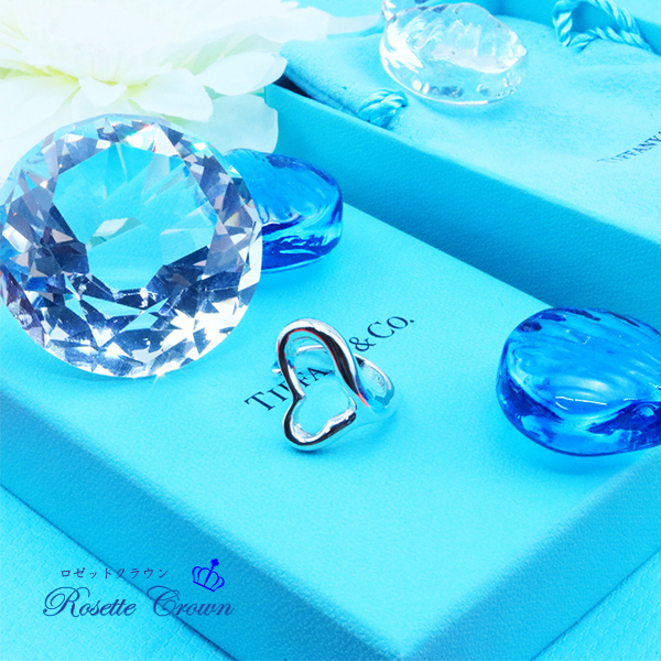 ◆新品◆値下げ交渉 は 質問で◆未使用◆ティファニー◆オープン ハート リング11号◆拍卖