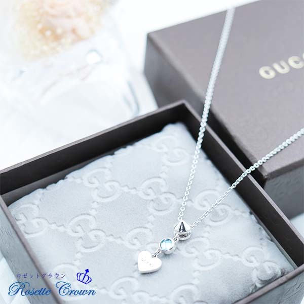 ◆新品◆値下げ交渉 は 質問で◆未使用◆グッチ◆ハートブルートパーズネックレス◆拍卖