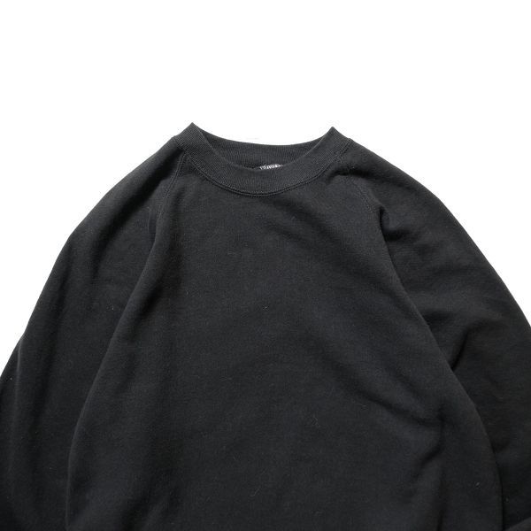 90's USA製 ラッセル ジャージーズ クルーネック スウェットシャツ 黒 (M) ブラック 無地 90年代 アメリカ製 旧タグ オールド拍卖