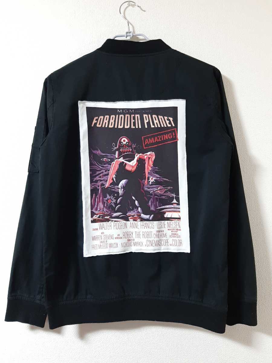 禁断の惑星 映画ムービーmovie MA-1ブルゾン ジャンパージャケット ビッグオーバーサイズ 古着拍卖