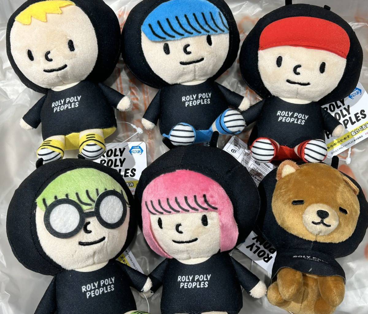 【ブルース/ローリー/ライナー/ケリー/ウィッキー/ポチー】ROLY POLY PEOPLES(ローリーポーリーピーポーズ)ぬいぐるみ 全6種 マスコット拍卖