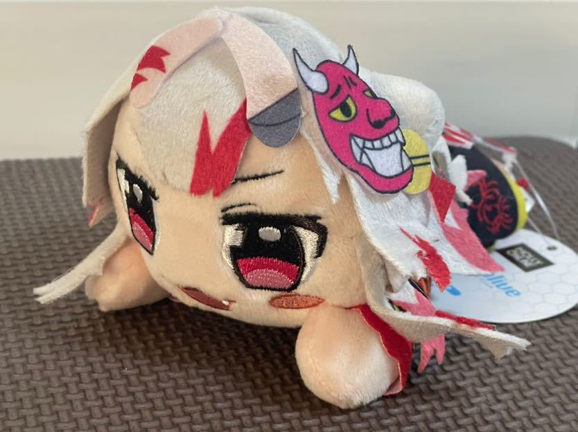 新品・タグ付き【百鬼あやめ】単品 ホロライブ ボイス入りぬいぐるみ モーリーファンタジー/PALO限定 hololive 寝そべりぬいぐるみ拍卖