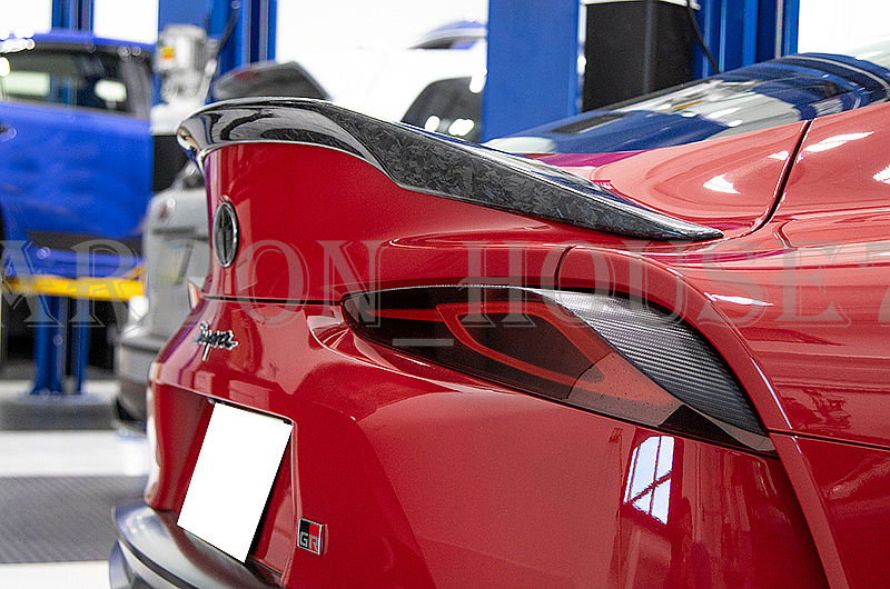 ★TOYOTA スープラ A90 フォージドカーボン製 リア トランク スポイラー T型 2019‐現行《貼付タイプ》☆.拍卖