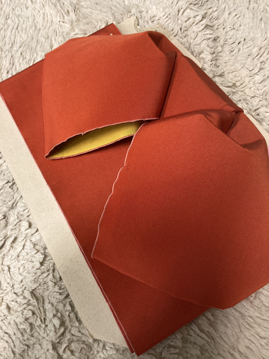 【昭和レトロ内祝い赤帯】晴れ着 保管品 金魚 七五三 レトロ洋品店箱入り【22/12 RD3】拍卖