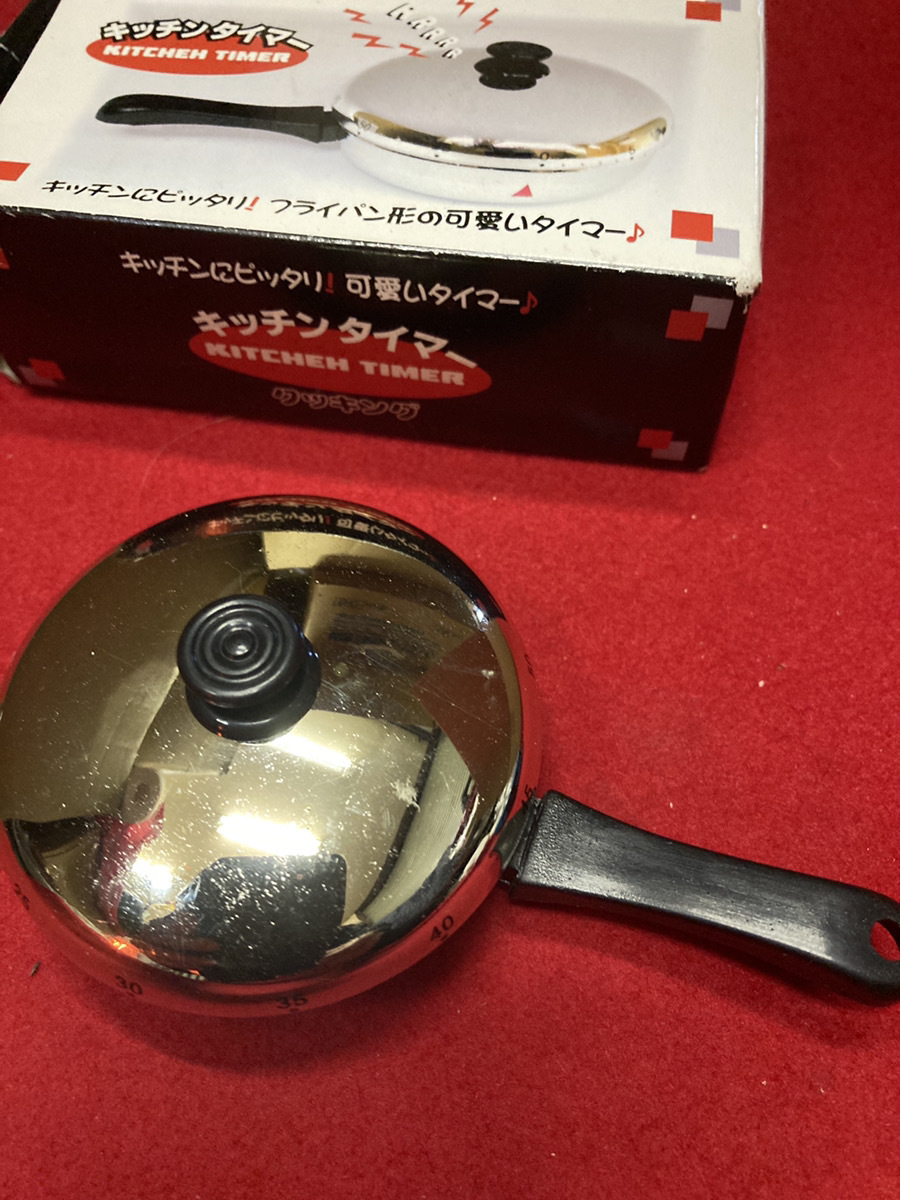 【クッキングタイマー】KITCHEN TIMER フライパン型 台所 茹で時間 おてがる 調理番【23/03 TY-1B拍卖