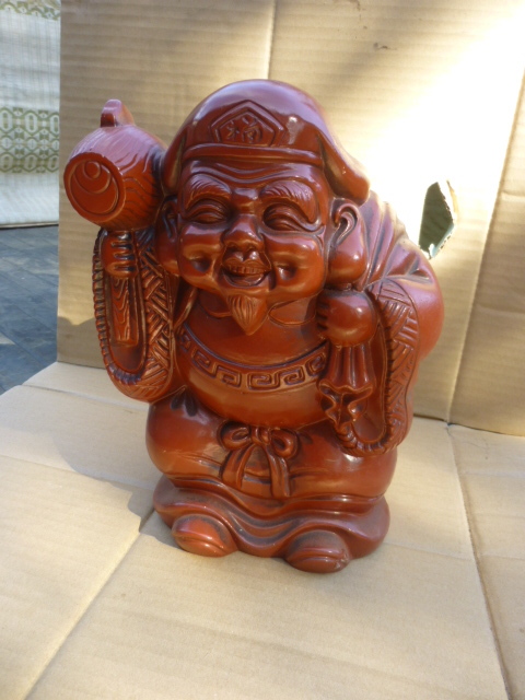 ■大黒様・陶器・約25cm・インテリア・縁起物・コレクション・飾り拍卖