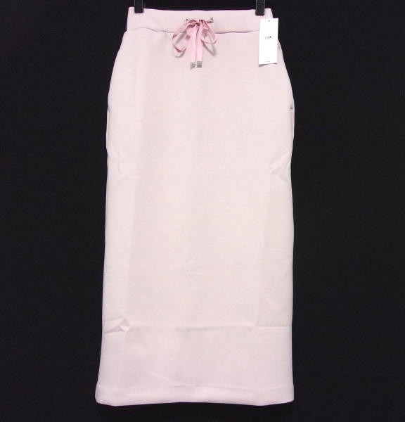 新品★23区★小さいサイズ★ハイストレッチダンボール ロング丈ドロスト スカート★ピンク★5号32拍卖
