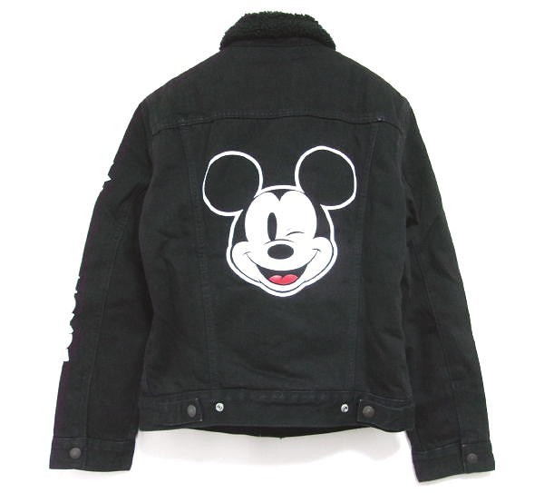 新品★Levi's★リーバイス×ミッキーマウス★タイプ3 シェルパ トラッカー ジャケット デニム★Mサイズ★ボア裏地拍卖