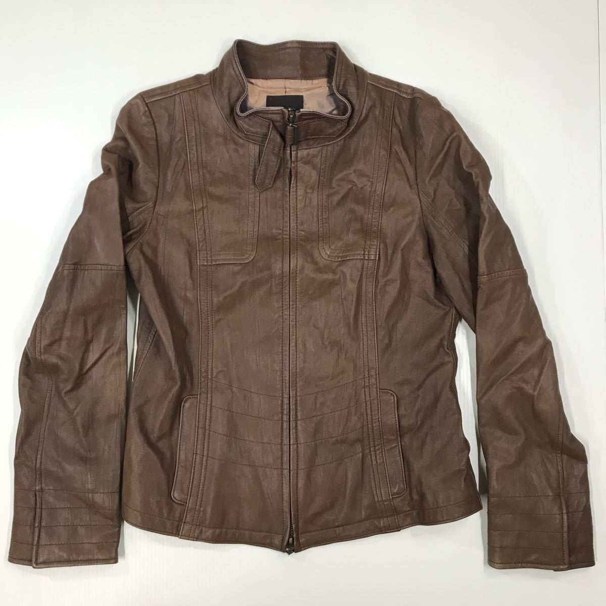 ARMIS アラミス レザージャケット 山羊革 ゴートレザー 革ジャン レディース サイズ38 21-53a拍卖