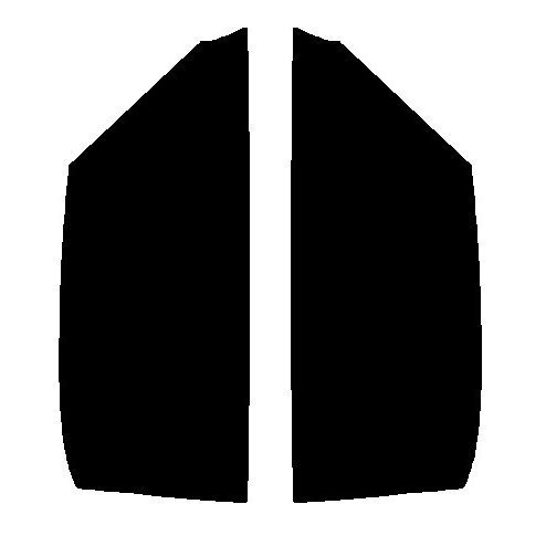 ダークスモーク 13% 2層構造フィルム 運転席・助手席 コペン L880K カット済みカーフィルム拍卖