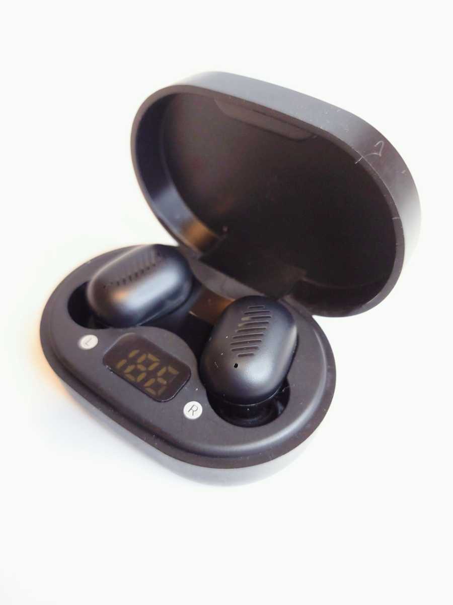 GREEN HOUSE Bluetoothイヤホン 完全ワイヤレスイヤホン 指一本で何でも操作! バッテリー良好 GH-DKTWSEB-BK 6S-6000 【動作確認品】拍卖