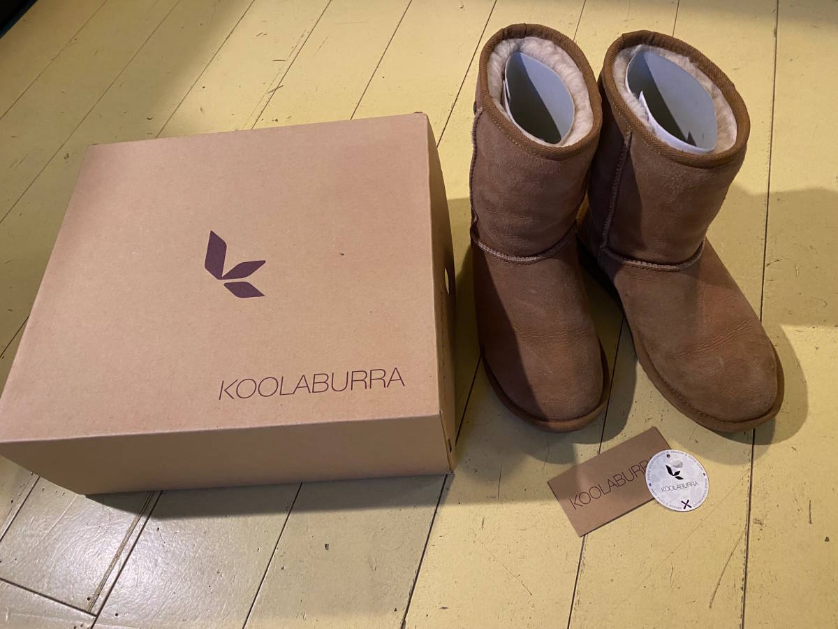 KOOLABURRA x earth music&ecology クーラブラ x アースミュージック&エコロジー ムートンブーツ キャメル Mサイズ 24cm 拍卖