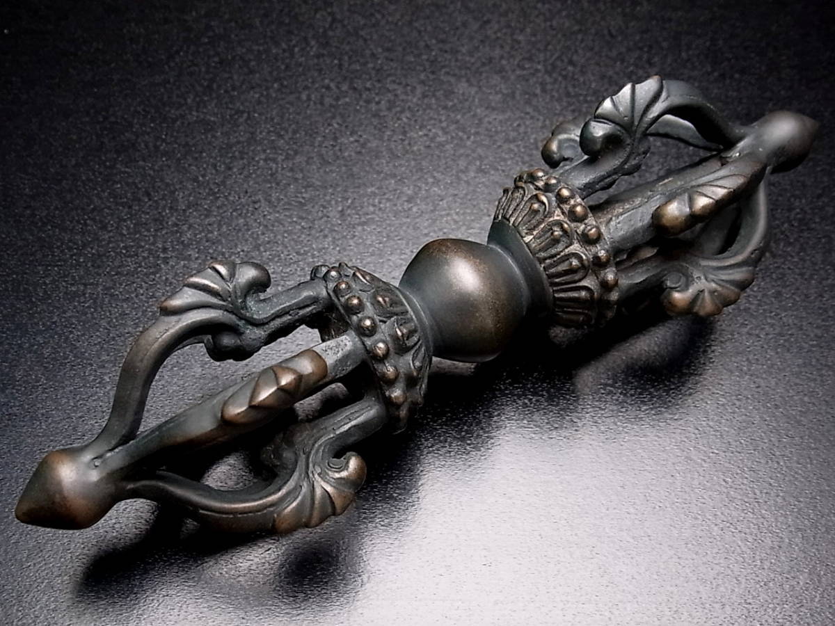 ネパール製 アンティーク金剛杵 ドルジェ バジュラー 真鍮製拍卖