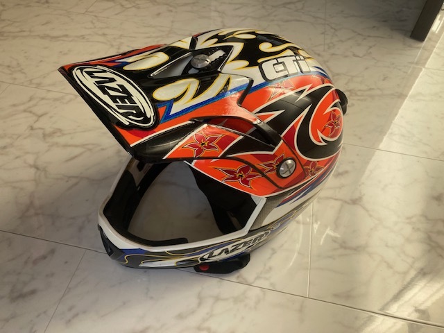 LAZER モトクロスへルメット S・エバーツモデル ライナー無し ※ジャンク拍卖