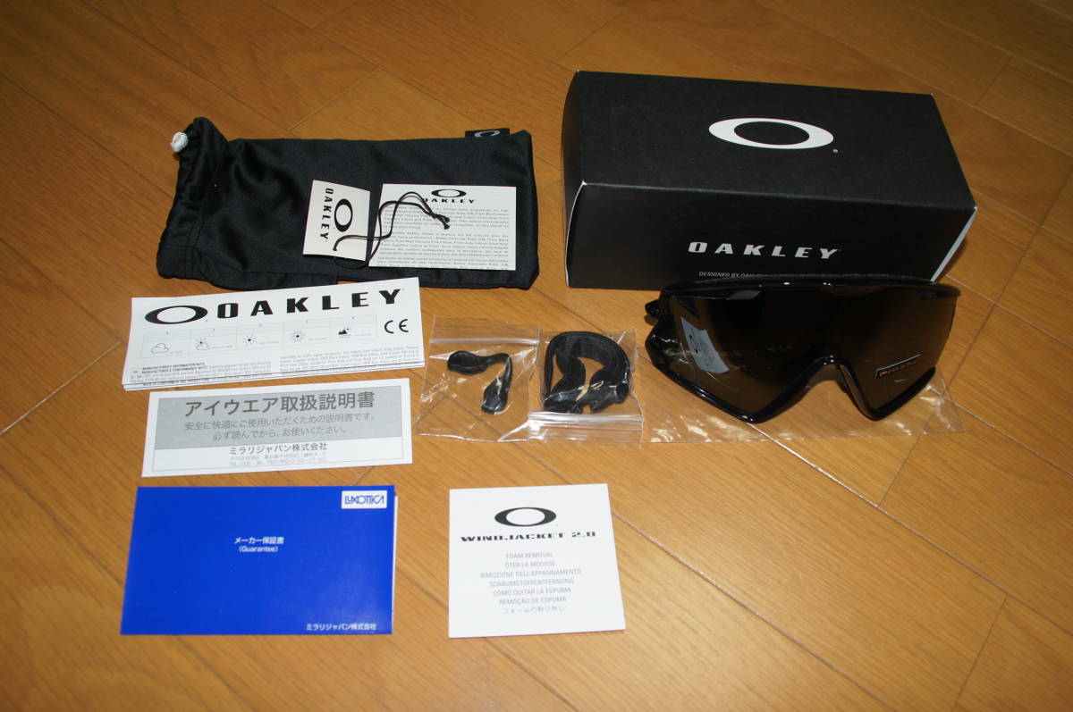 OAKLEY WINDJAKET2.0 POLISHEDBLACK/PRIZM BLACK IRIDIUM 未使用品拍卖