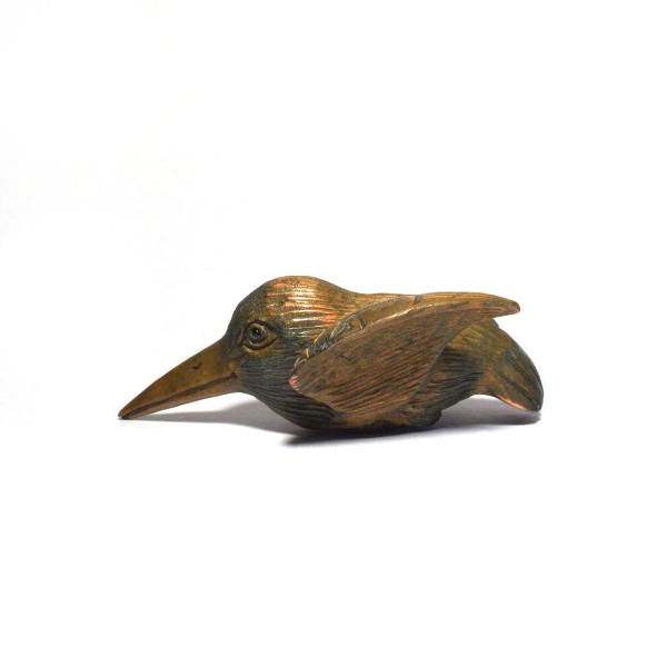 根付 ハチドリ ハミングバード 木彫品 木製 彫刻品 na07-n-24拍卖