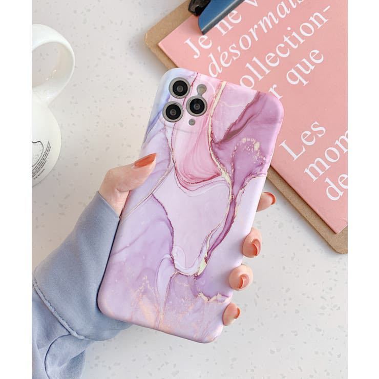 aimoha 大理石iPhoneケース パープル 12 promax拍卖