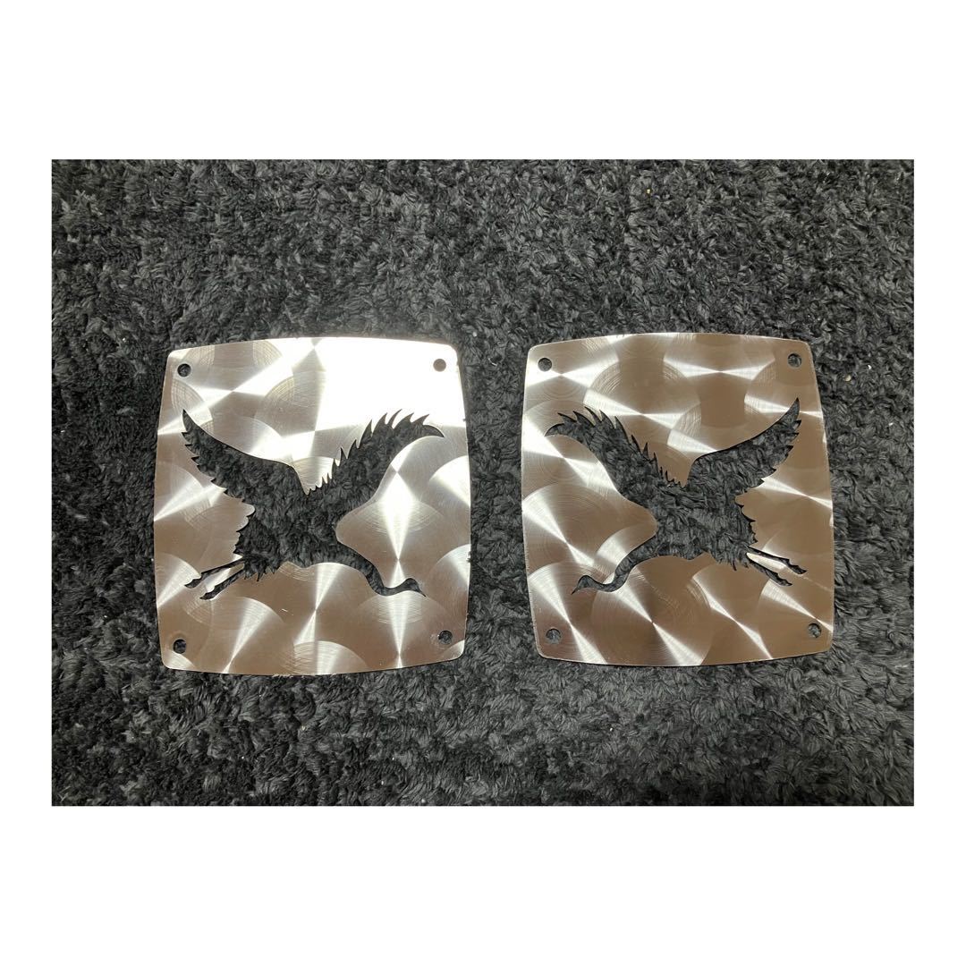 TNR-RW001 レンジャー テールカバー 日野純正 鶴 ウロコ ウィンカー部 左右2枚セット デコトラ カスタム トラック ステンレス拍卖