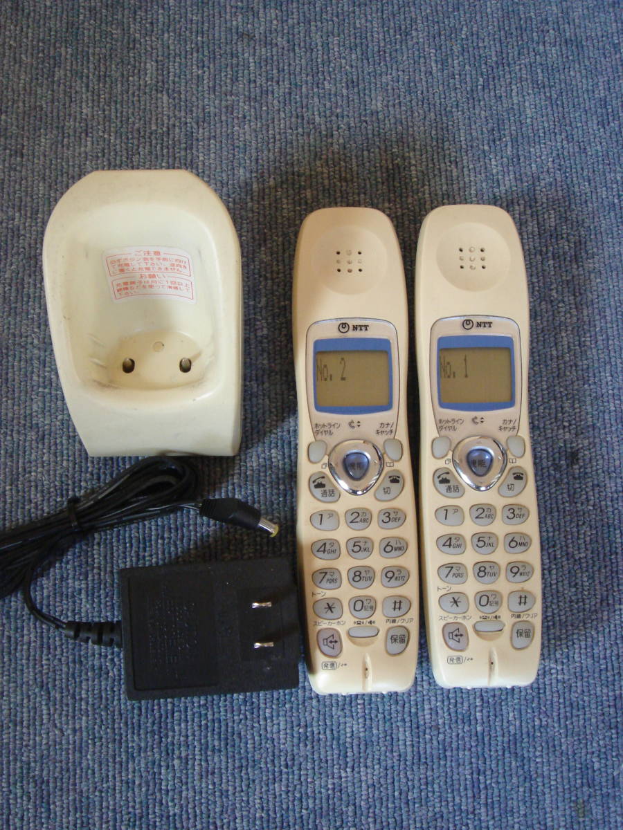 中古 NTTFAX P-712LC 子機2台 充電スタンド ジャンク扱い拍卖