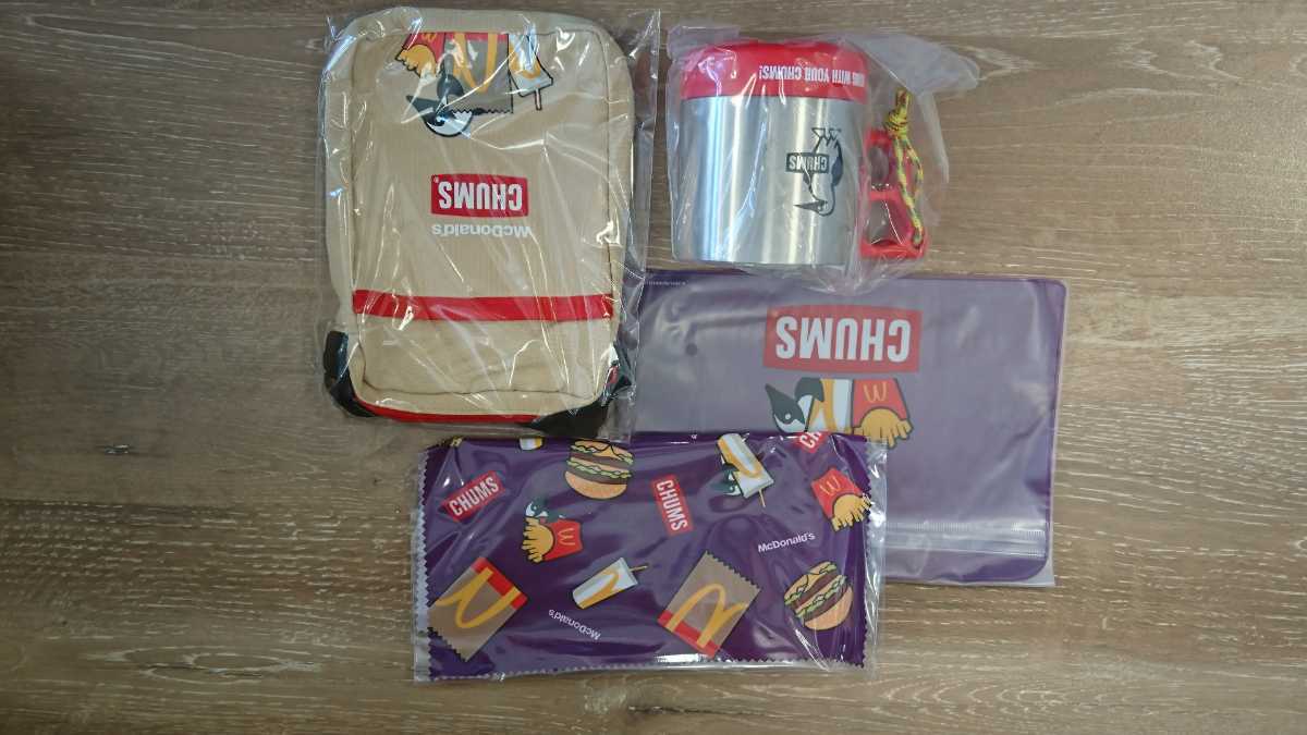 マクドナルド福袋2023 CHUMSコラボ 4点セット拍卖