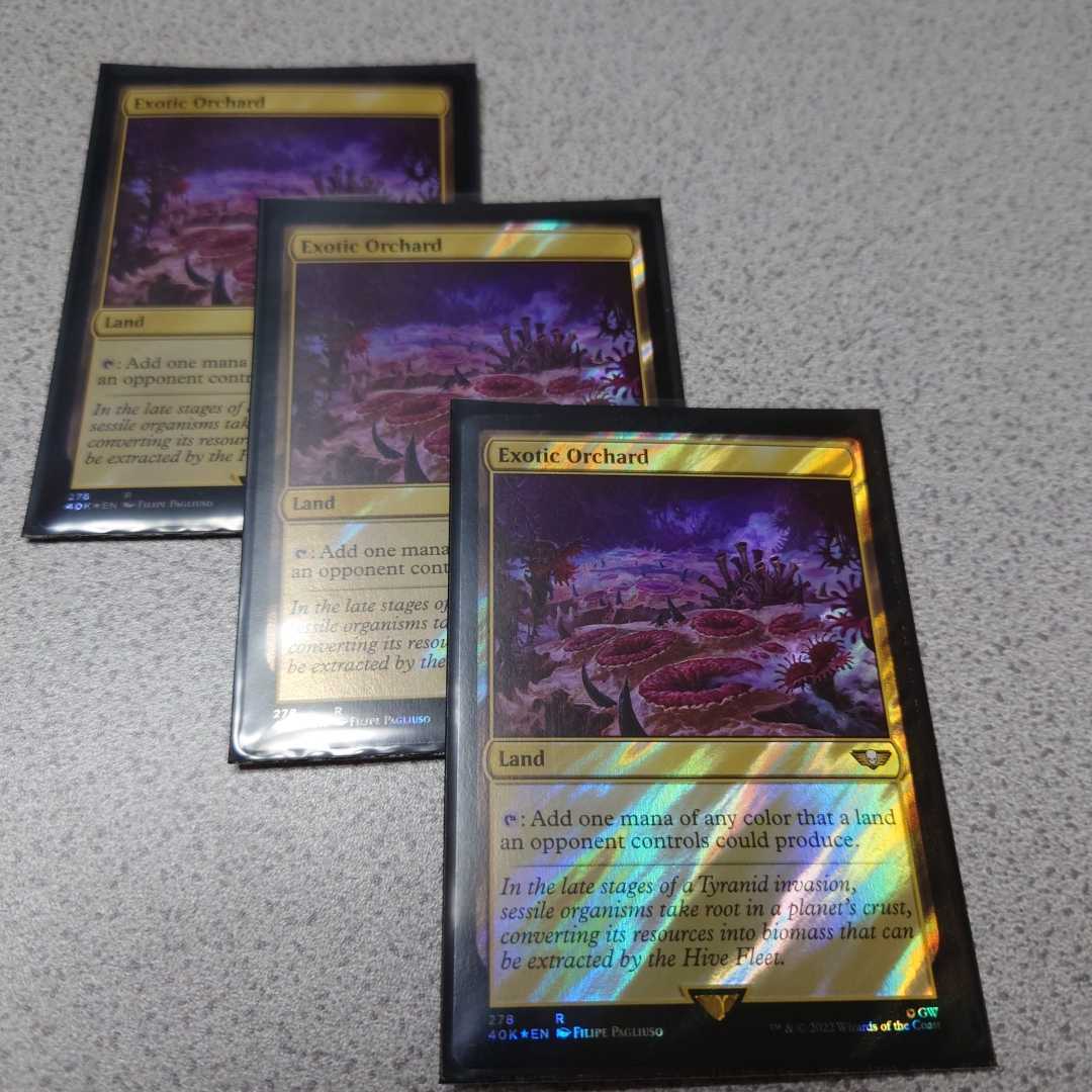 MTG 40K 風変わりな果樹園 英語サージfoil 三枚セット ウォーハンマー40000 即決拍卖