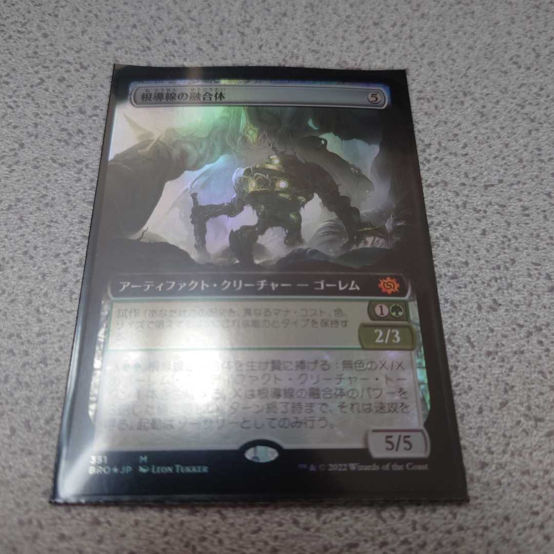 MTG BRO 根導線の融合体 日本語foil 一枚 拡張アート 兄弟戦争 即決拍卖