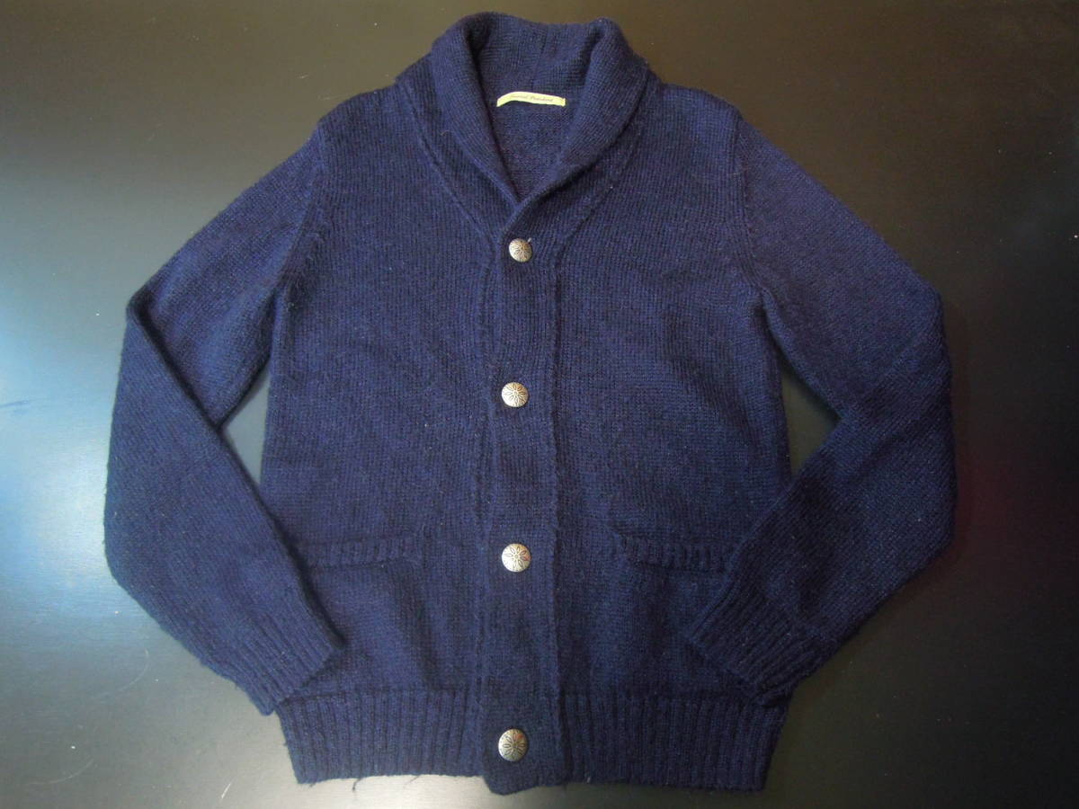 ジャーナルスタンダード モヘア ウール カーディガン セーター ニット M コンチョボタン拍卖