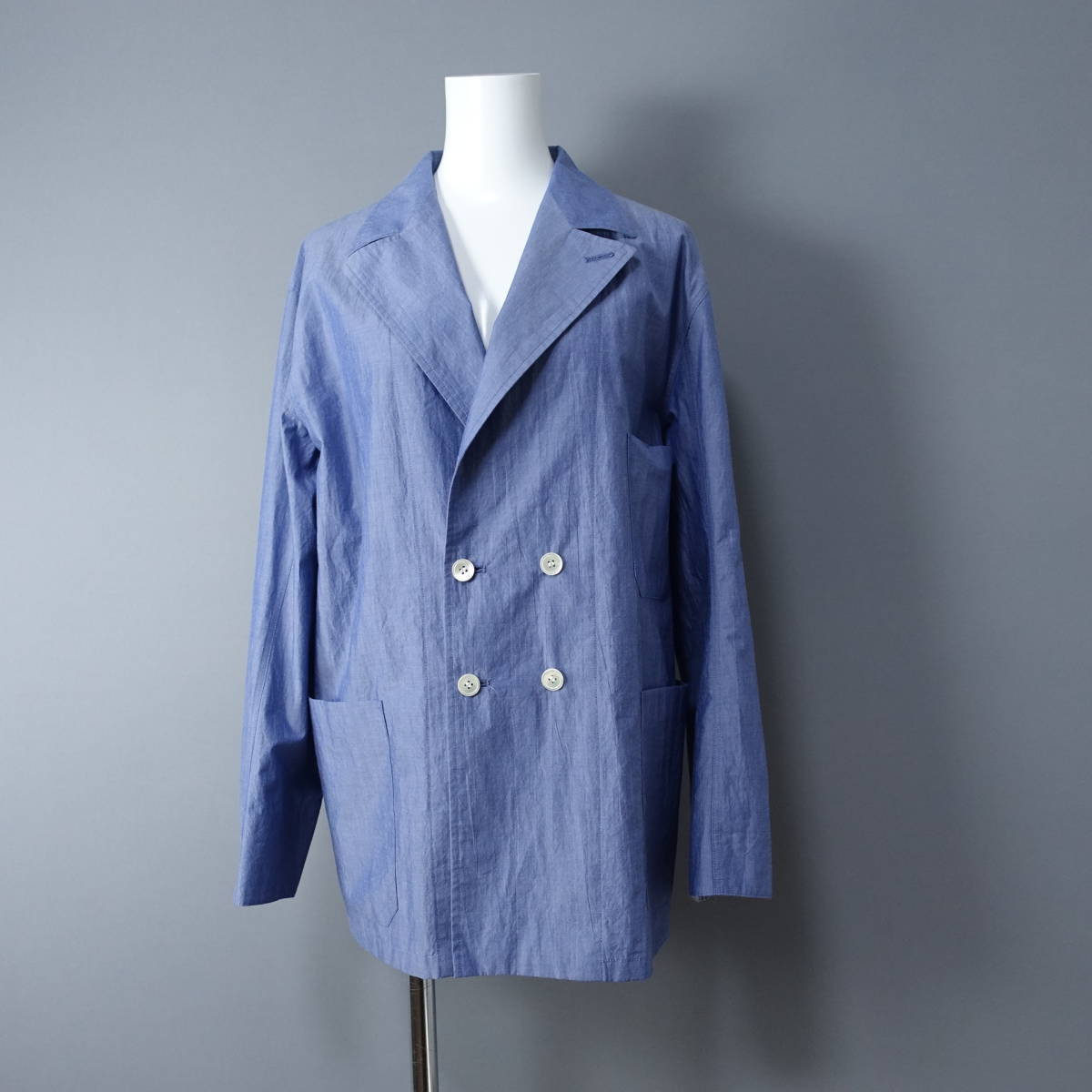 R message/アール/小松貞子/R→アガタビル/日本製ジャケット/ライトブルー/シャツ/レディース拍卖