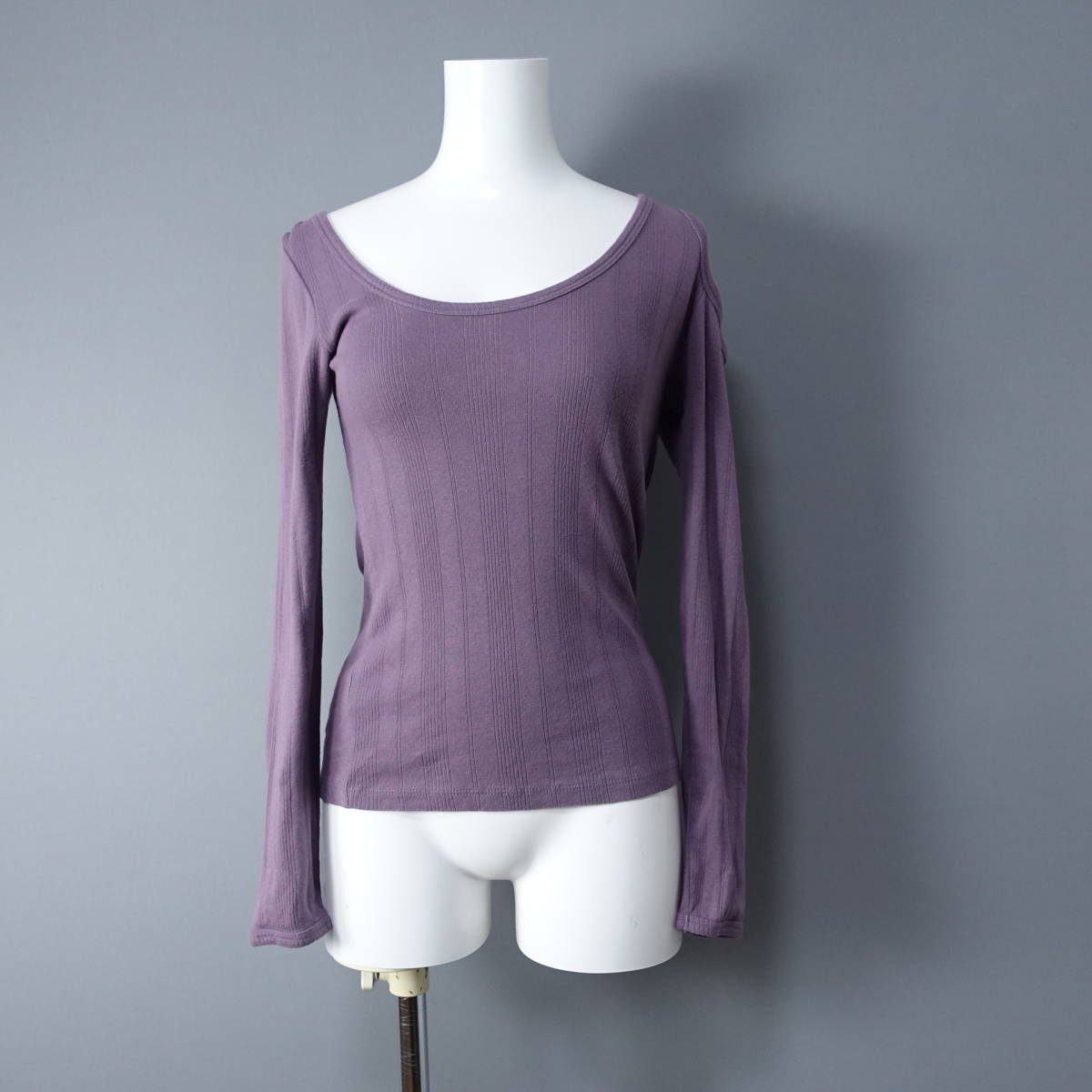 SLOBE IENA Fi.m/スローブイエナ/日本製/変形カットソー/パープル/紫/レディースS~Mサイズ拍卖
