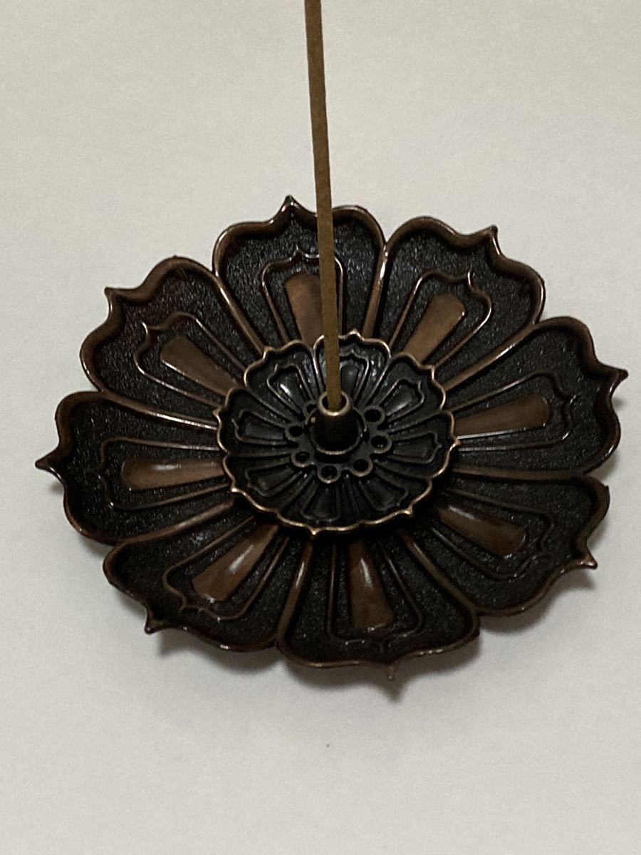 蓮のお香立てとお香皿のセット ロータス 睡蓮 線香立て 蓮の花 お香立 仏教 縁起物 お寺拍卖