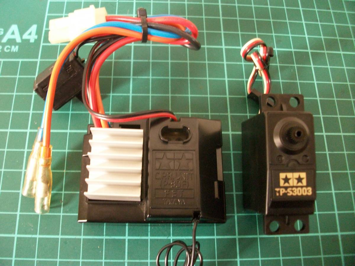 【激安目玉商品】田宮 アンプ(P80F)/サーボセット クリスタル無 簡易通電動作確認済 一応ジャンク扱 レターパック送料一律!!拍卖